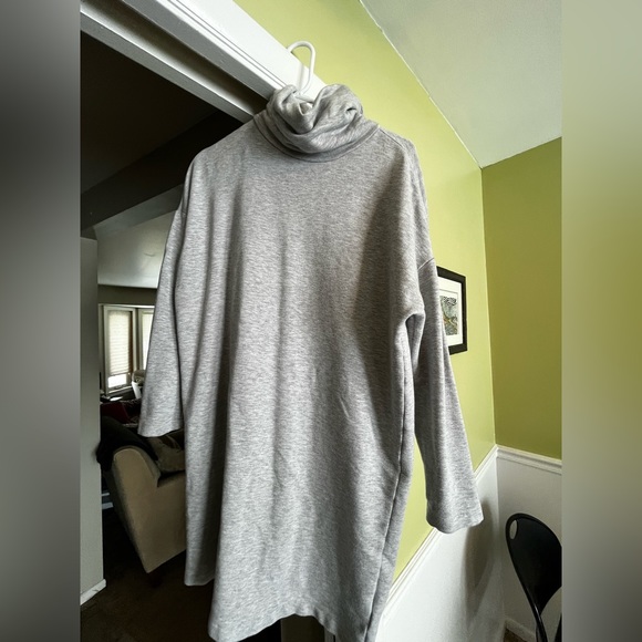 Gap Grey Cowl Neck Tunic Dress -M - Picture 4 of 6